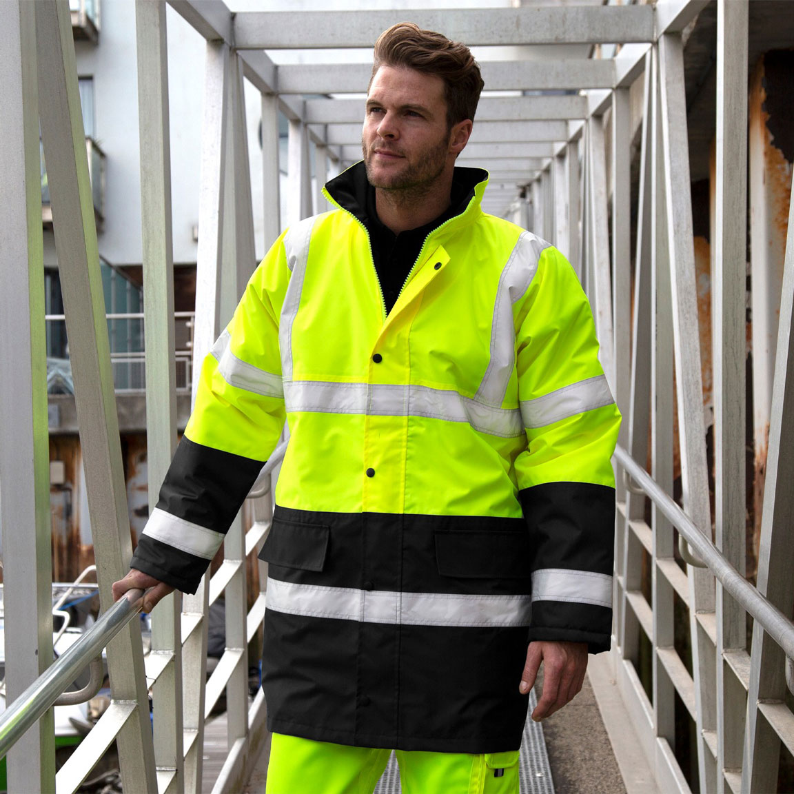 Motorway 2-Tone Safety Coat SafeGuard RT452