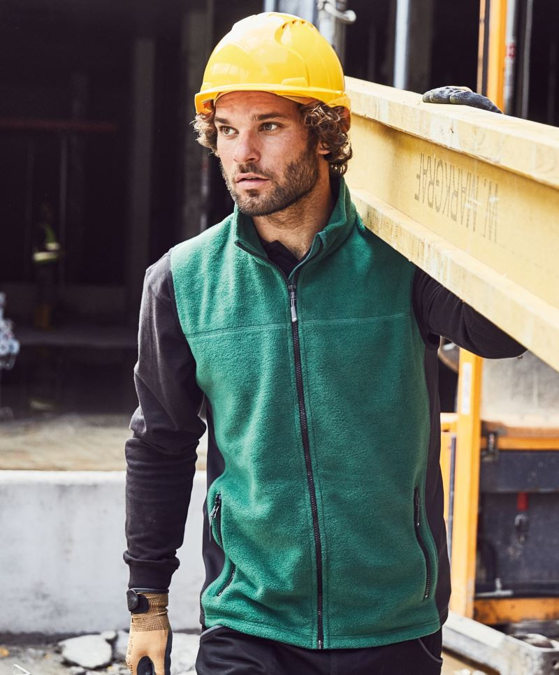 Men's Workwear Fleece Vest James&Nicholson JN856 Men's Workwear Fleece Vest James&Nicholson JN856
