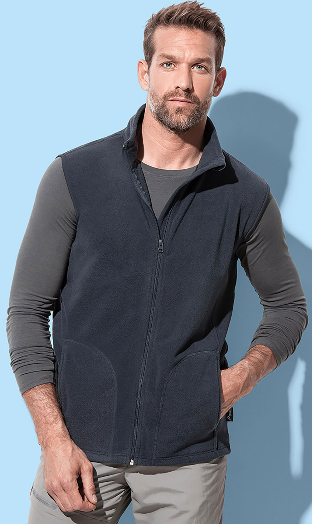 ST5010-DET Stedman Active Fleece Vest ST5010