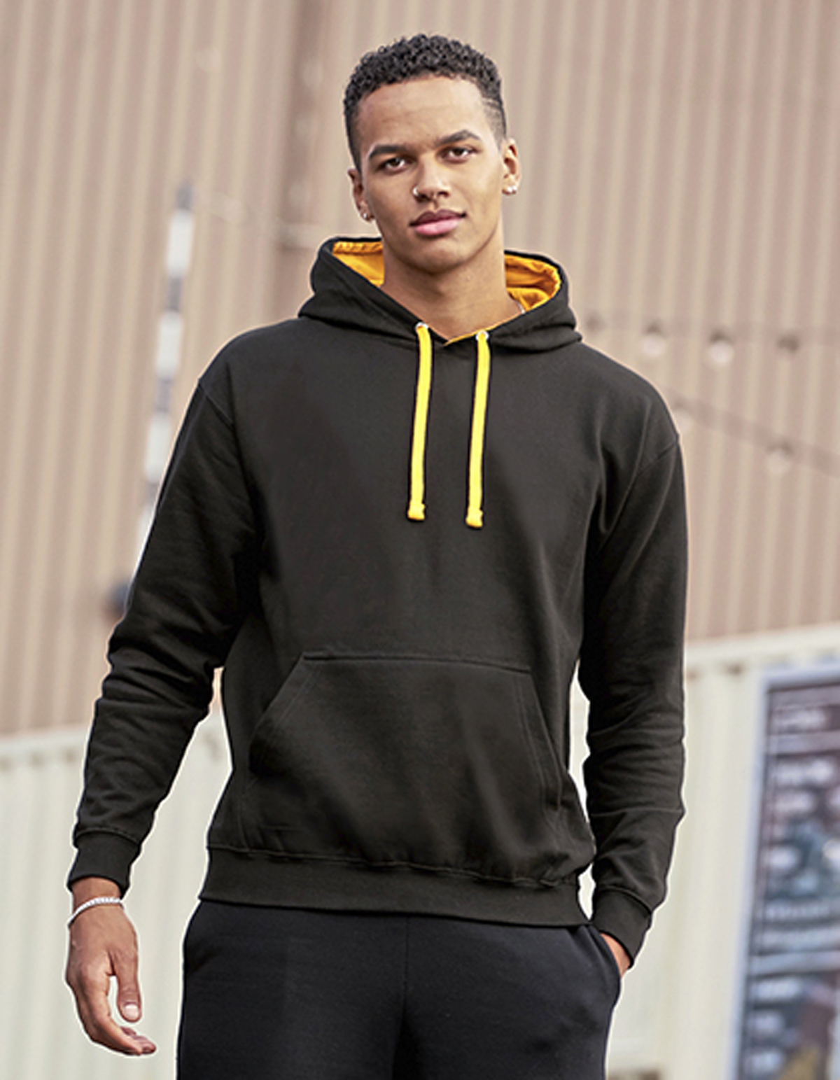 JH003-det1 Varsity Hoodie AWDis JH003