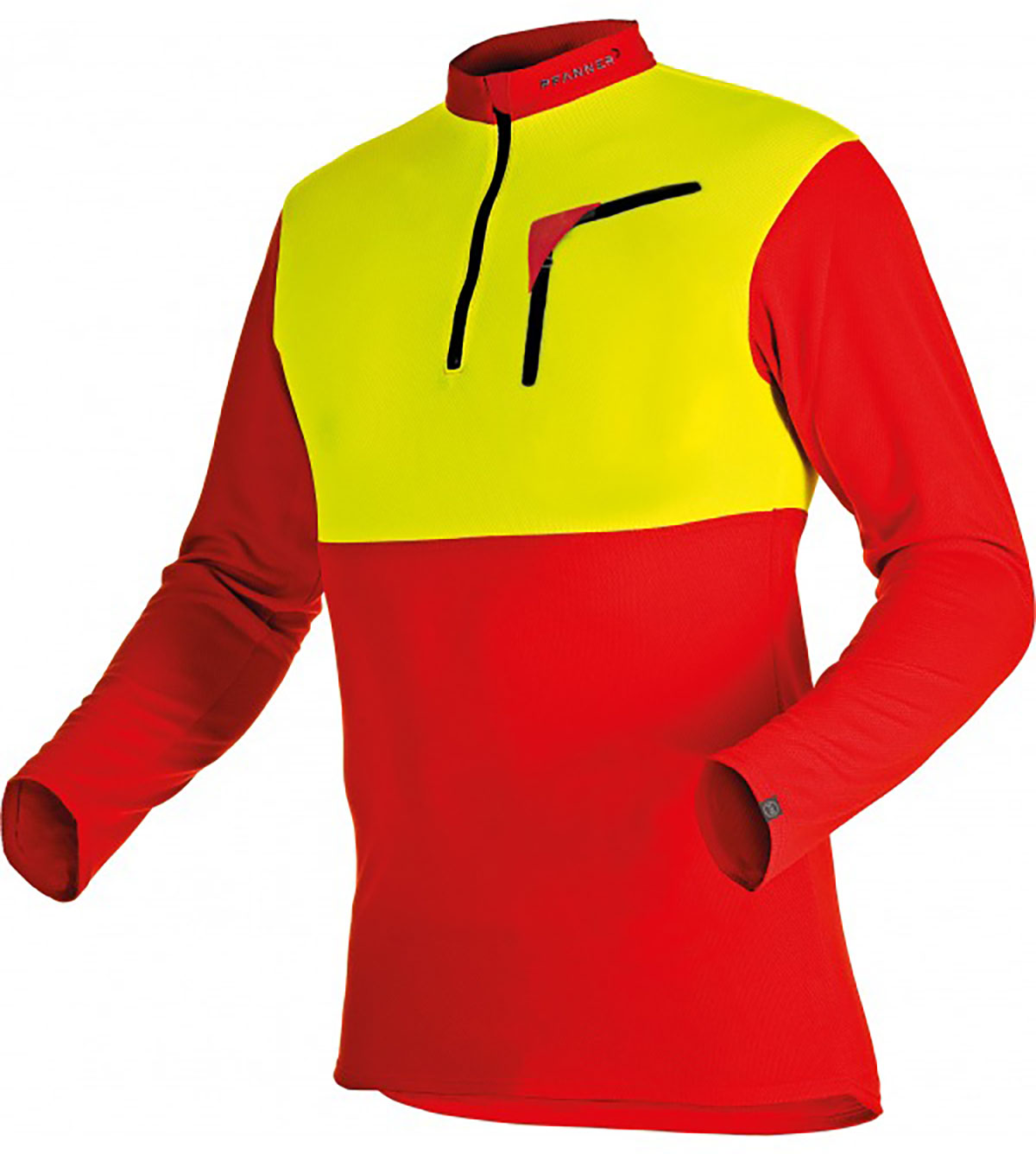 104060-shirt Zip-Neck Funktions-Shirt mit Reissverschluss langarm Pfanner 104060