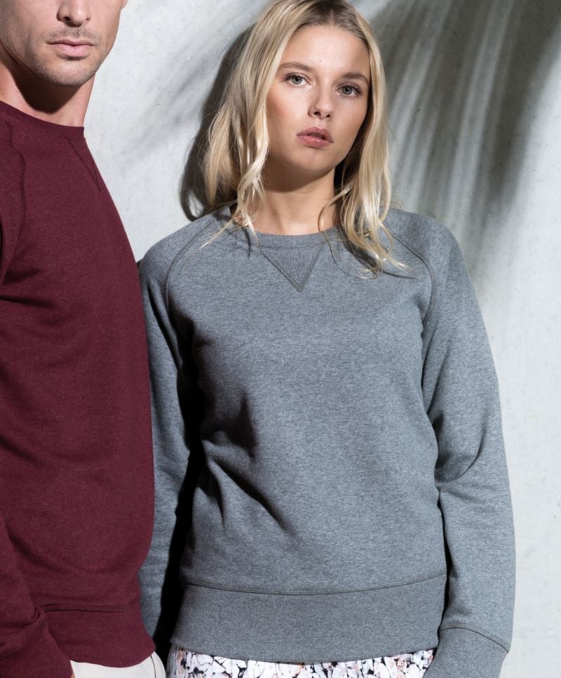 K481-foto Damen Bio Raglan Sweater Kariban K481