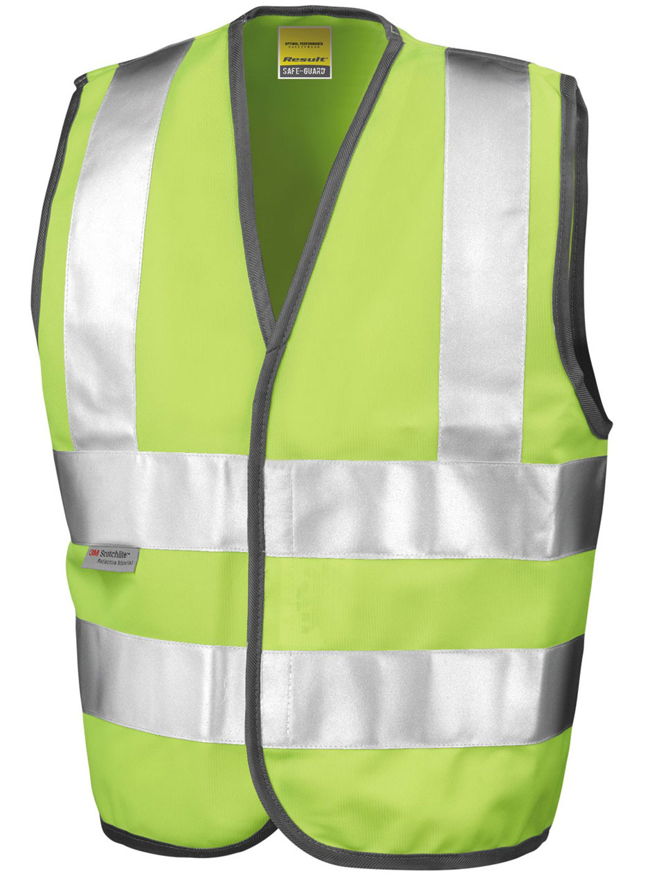 R021J_Fluorescent_yellow Junior Safety High Vis Vest SafeGuard RT21J