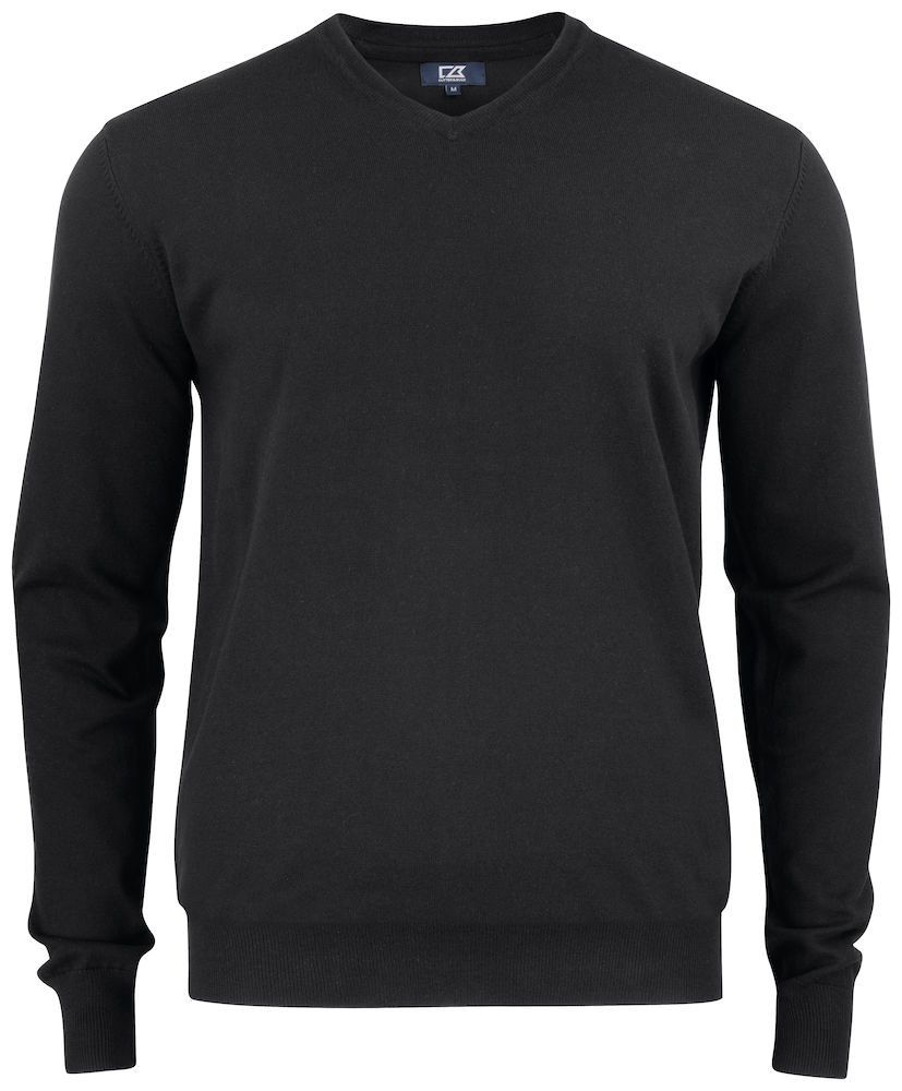 Oakville-v-neck-men-black black