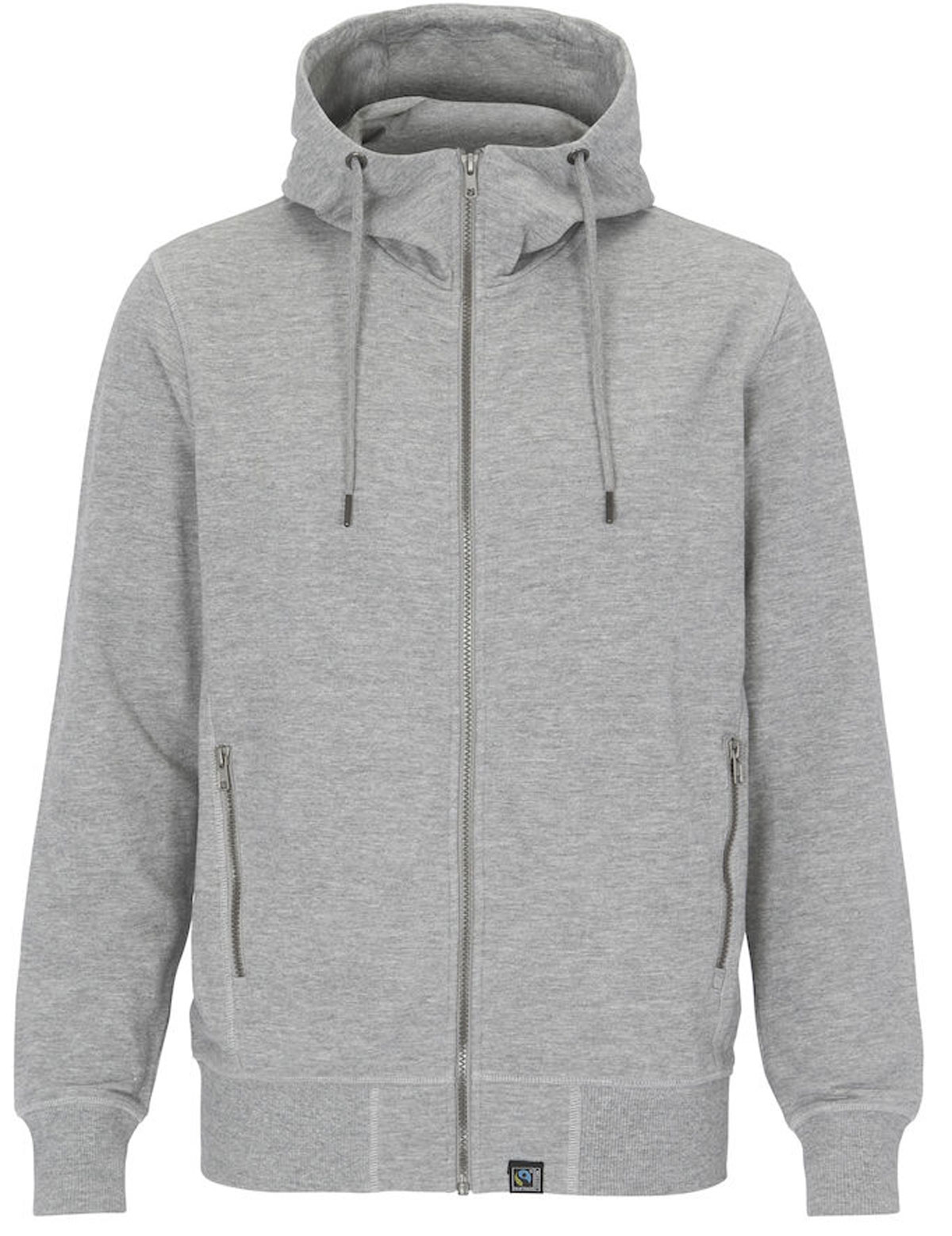 141510-grey French Terry FZ Hood Man Cottover 141510