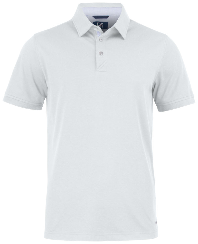 Advantage-premium-polo-men-white whie