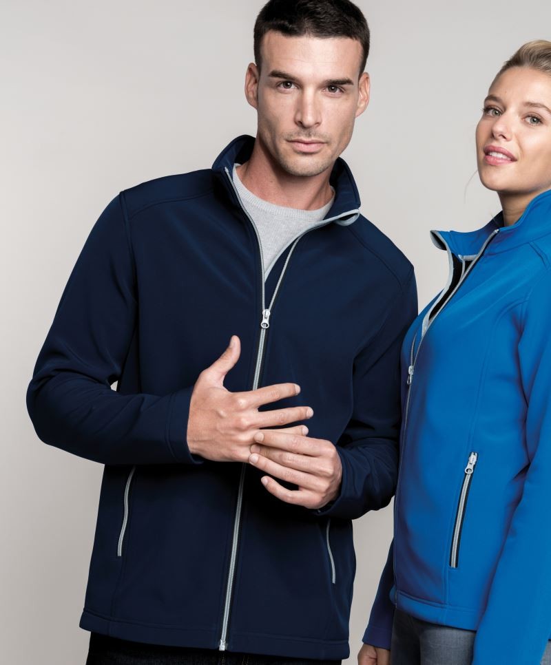 K424-Foto 2-Lagen Herren Softshell Jacke Kariban K424