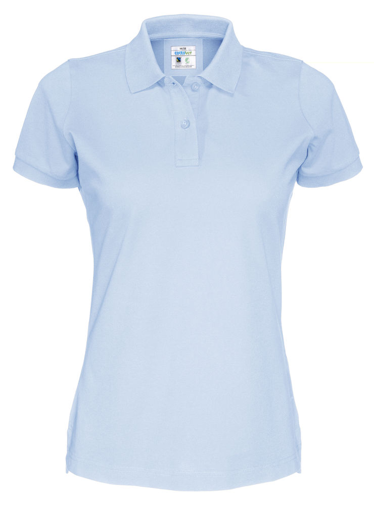 141005-725-skyblue Cottover 141005 Piqué Lady 100% Organic Baumwolle