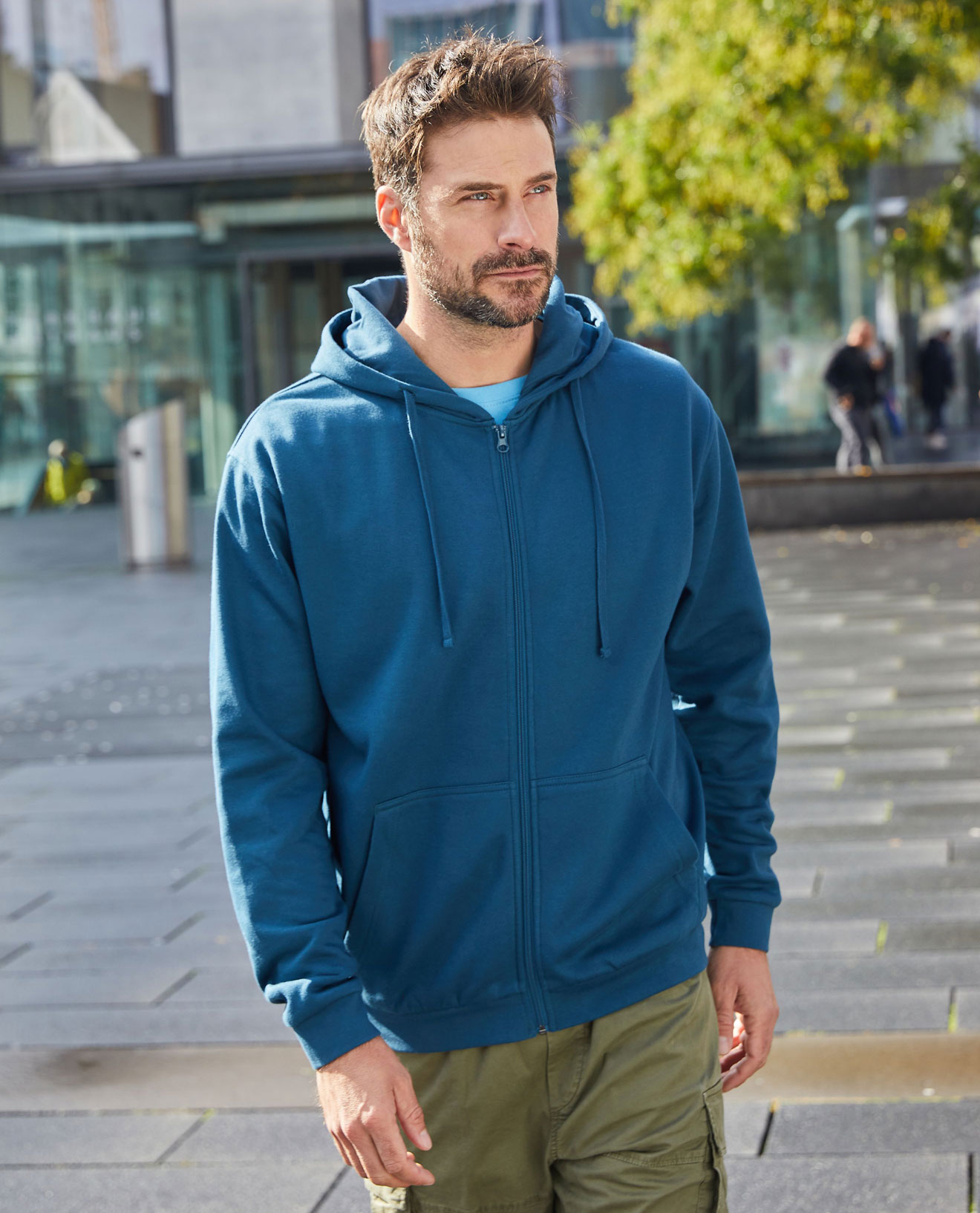 JN756-foto Promo Zip Hoody Men James&Nicholson JN756