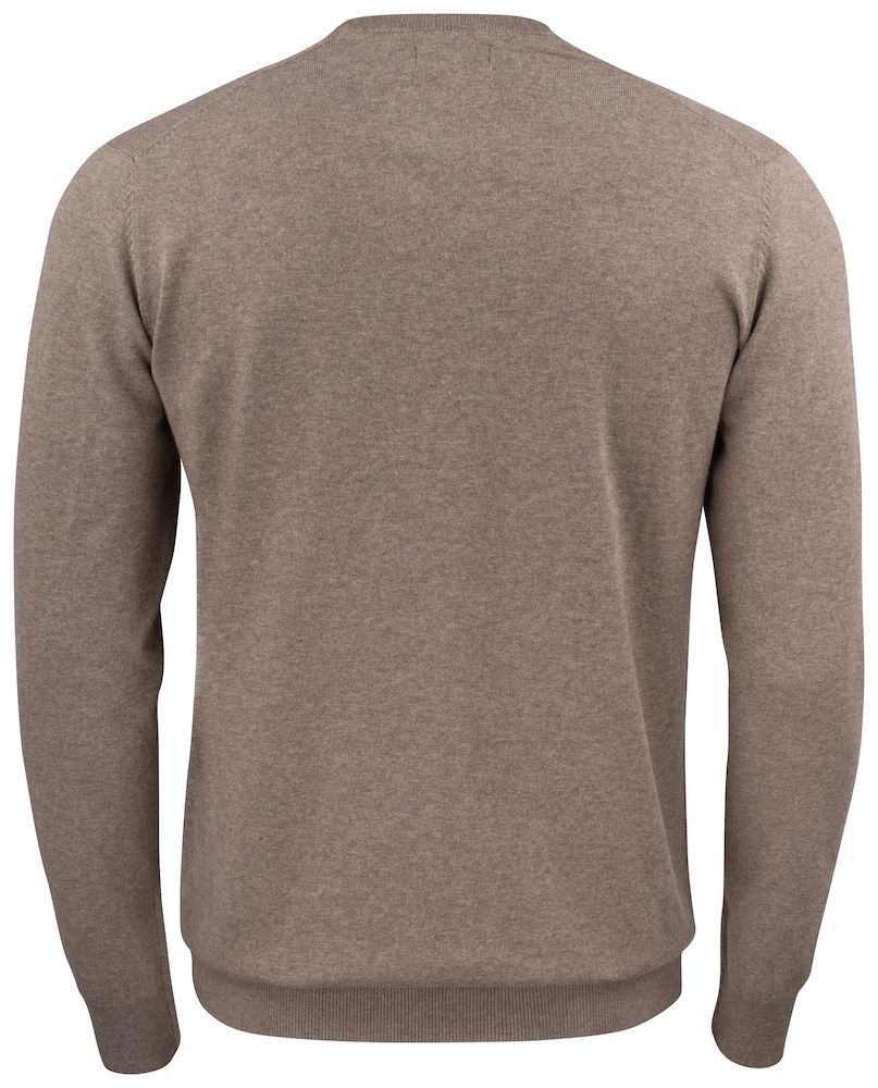 Oakville-v-neck-men-back nougat melange