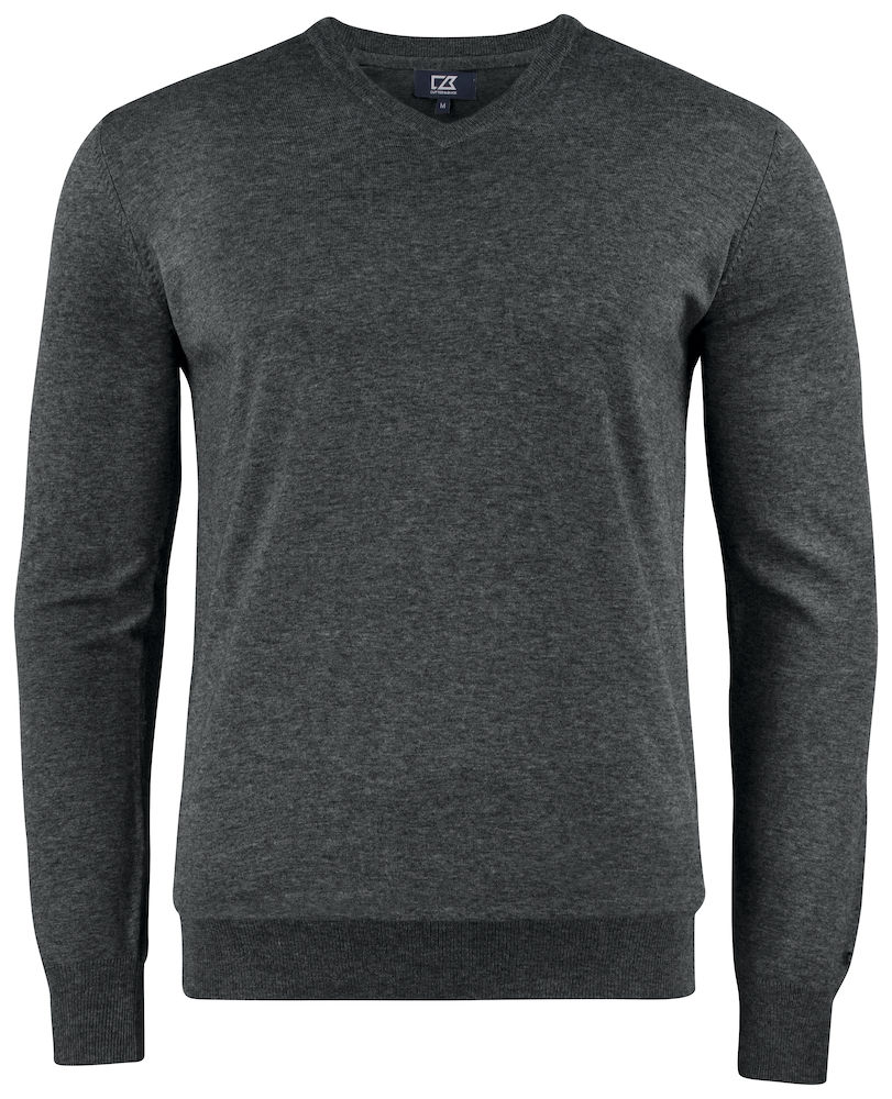 Oakville-v-neck-men-anthracite-melange anthracite melange