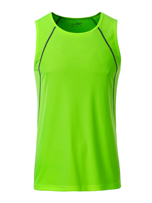 JN494-bright-green Men's Sports Tanktop James&Nicholson JN494