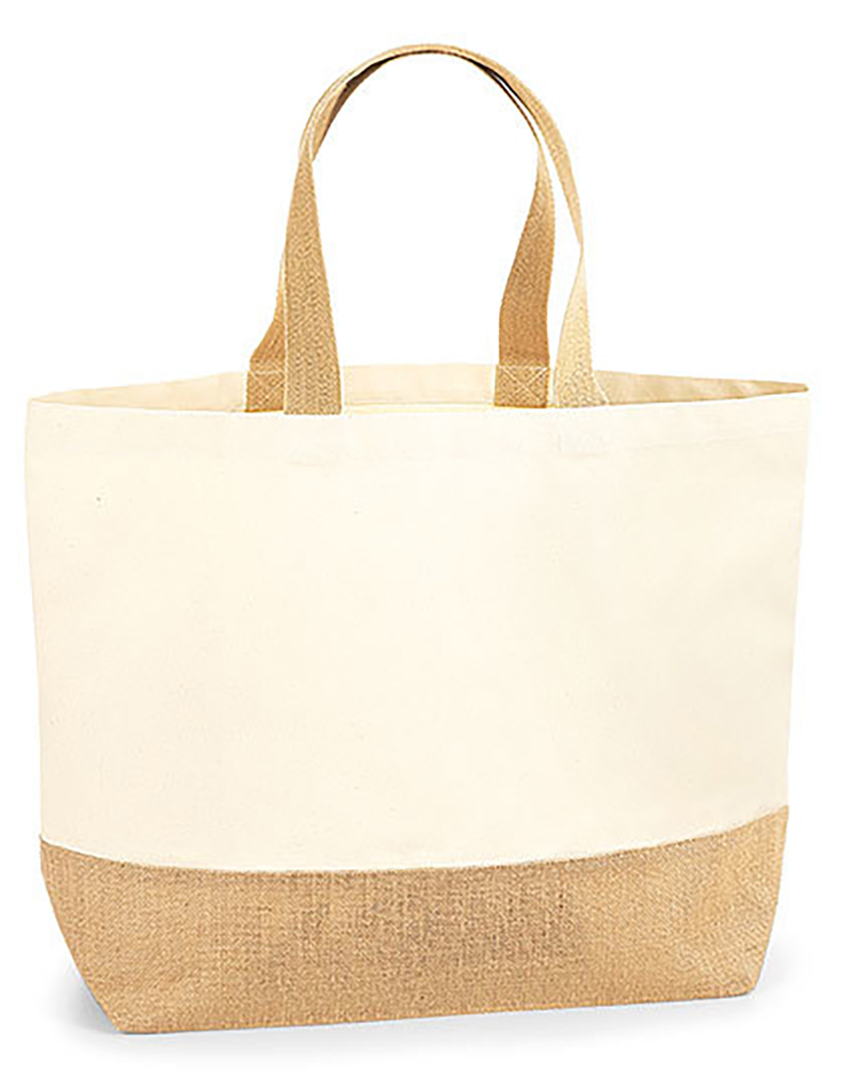 W452-2 Jute Base Canvas Bag XL W452 / 38 x 44 x 18 cm