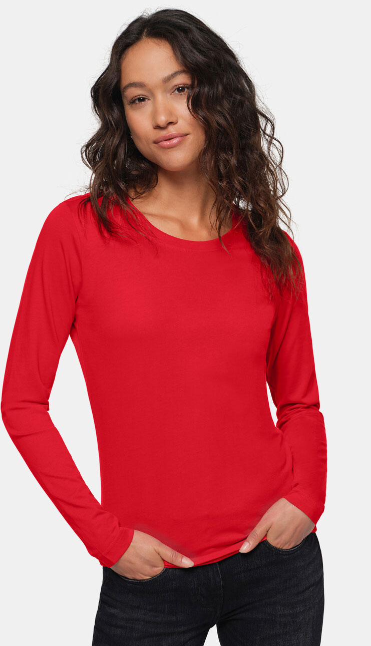Hakro Damen Longsleeve Classic 0178 rot