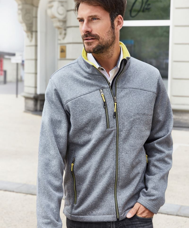 JN1148-foto Men's Melange Softshell Jacket JN1148