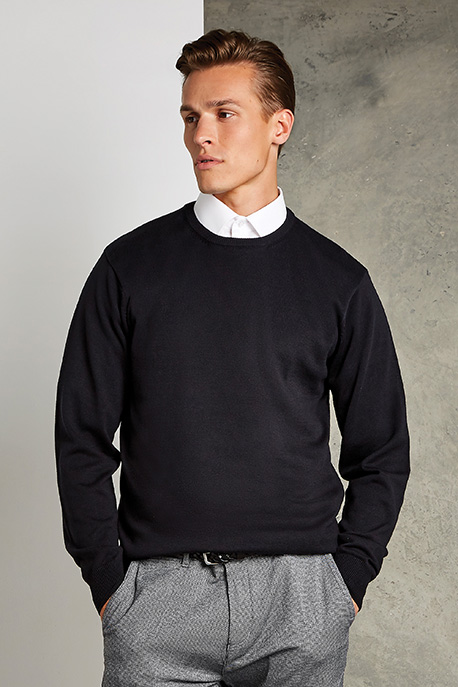 KK253-2-458x1101 Regular Fit Arundel Crew Neck Sweater Kustom Kit K253