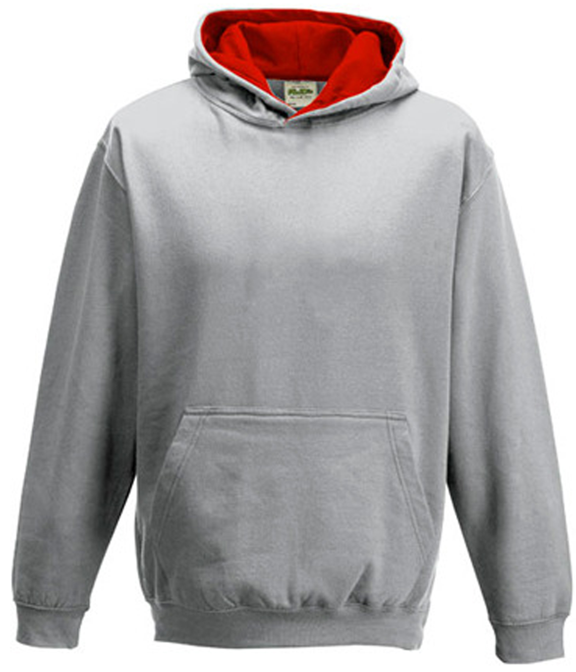 JH003K-heathergrey-firered1 heather grey/ fire red