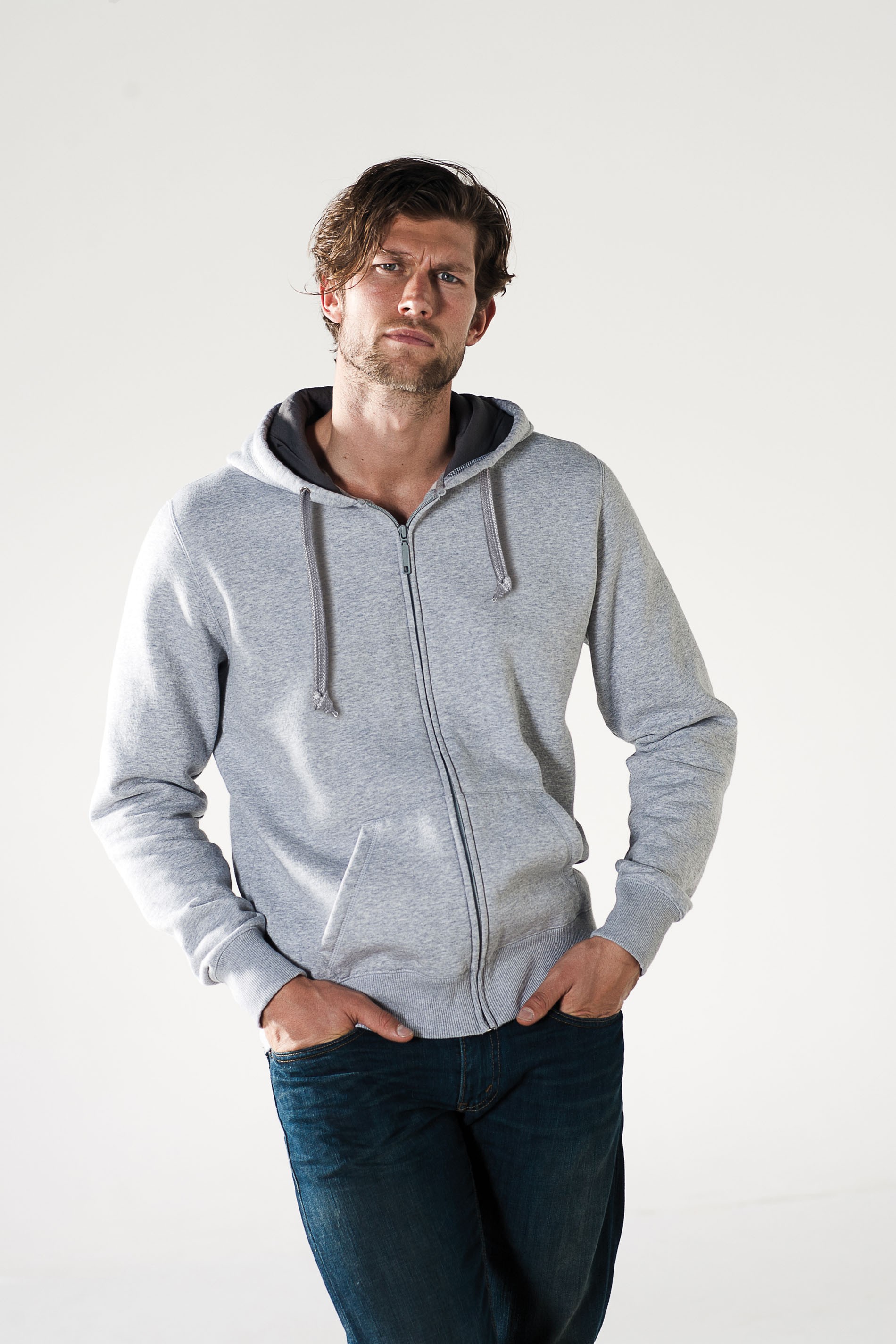 K444_2012 Kapuzen Sweatshirt mit RV Kariban K444
