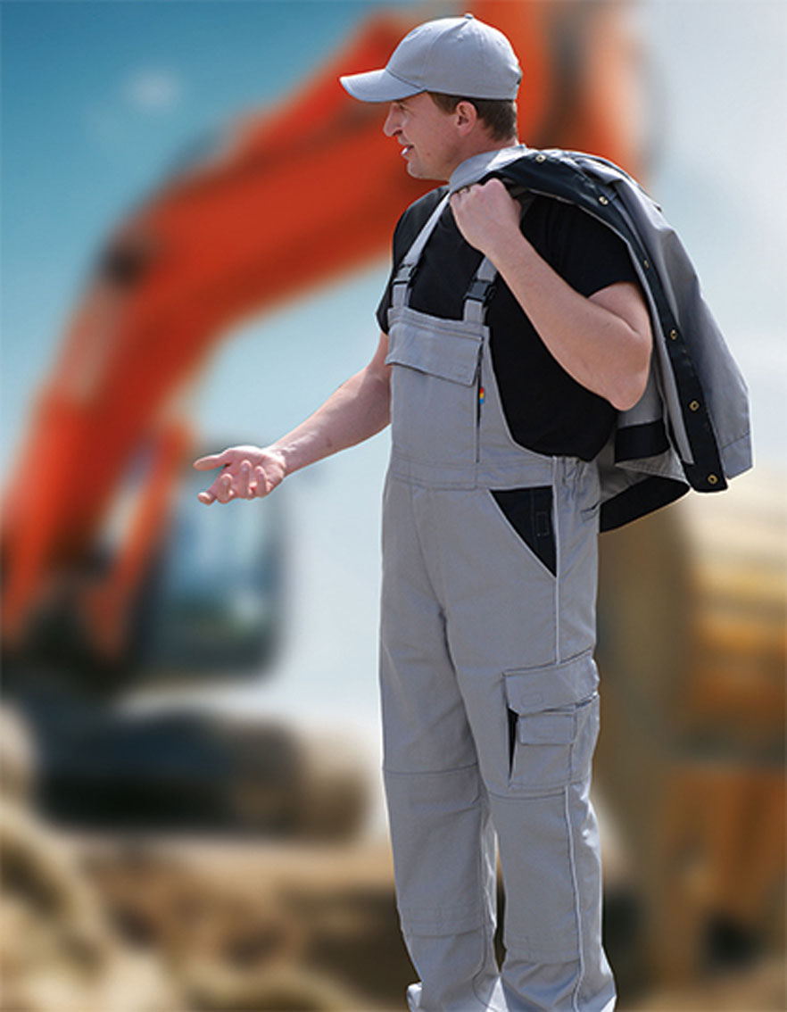 CR483-foto Contrast Bib Pants Carson CR483