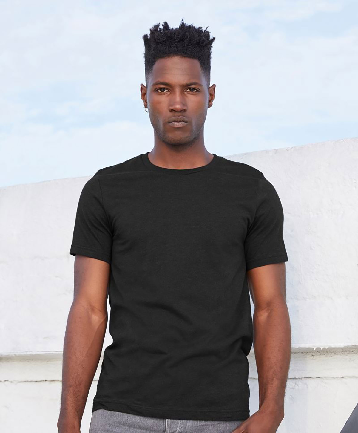 CV3001-Model1 Unisex Jersey Crew Neck T-Shirt Bella+Canvas 3001