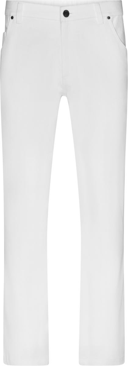 JN3002-whtie Men's stretch trousers James & Nicholson JN3002