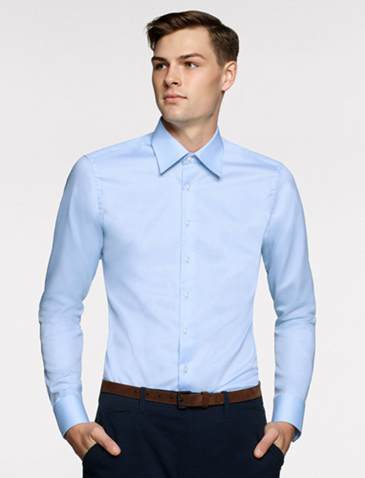 Hakro0105-Businesshemd-hellblau 25 himmelblau