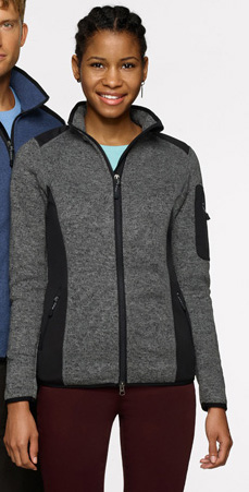 Hakro0236-DET Hakro Damen Strickfleecejacke Churchill 0236