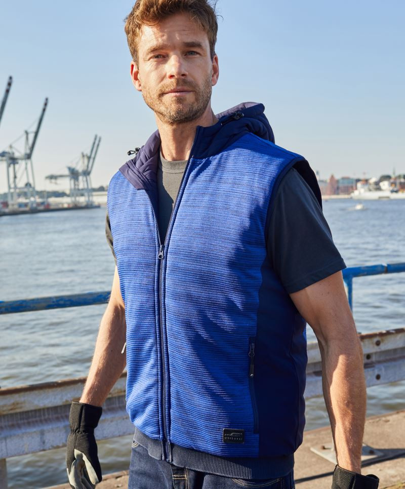 JN1848-foto JN1848 Men's Padded Hybrid Gilet James&Nicholson